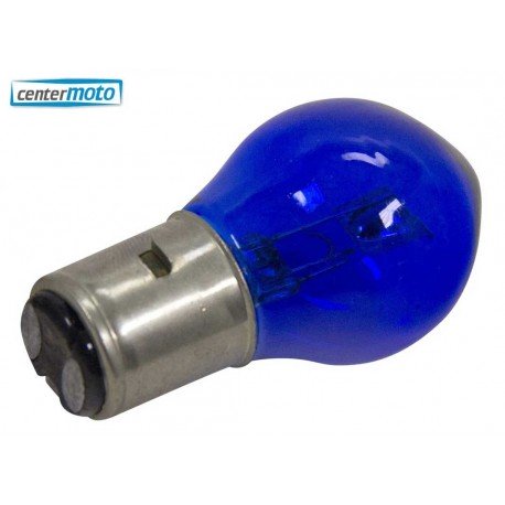 Lámpara BA20D 12V 35/35W. AZUL