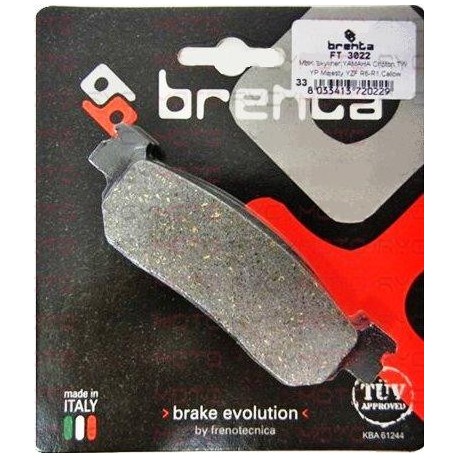 Pastillas de freno Brenta FT 3022 Yamaha Majesty, X-Max 250 Traseras