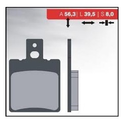 Pastillas de freno Brenta FT 3067