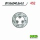 Disco de freno NG 452 Ø155 x Ø40.6 x 4