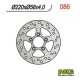 Disco de freno NG 086 Ø220 x Ø58 x 4