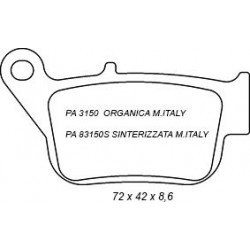 Pastillas de freno Brenta/Etre Yamaha X-Max 125/250 traseras desde 2014