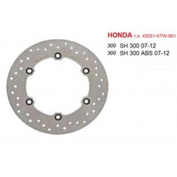 Disco freno trasero Honda SH 300