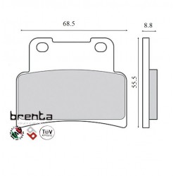 Pastillas de freno Brenta FT 3098