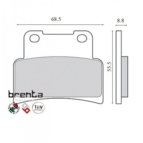 Pastillas de freno Brenta FT 3098