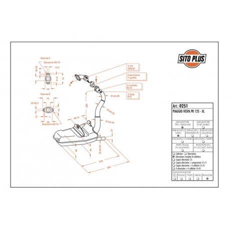 Escape Sito Vespa PK 125 XL