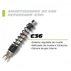 Amortiguador trasero gas FORZA con regulación Aprilia Arrecife/Atlantic 125/250 -09